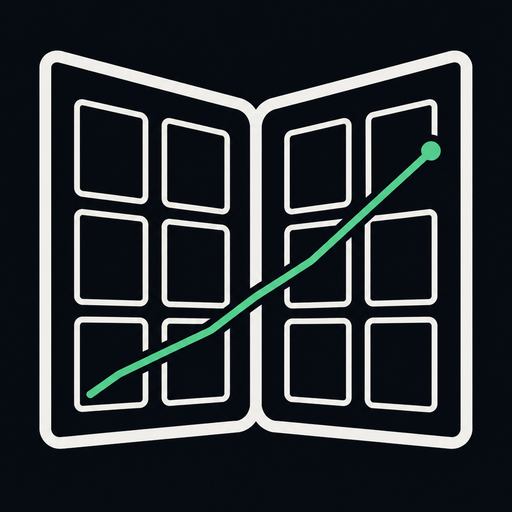 ProfitBinder open binder logo with a rising profit line
